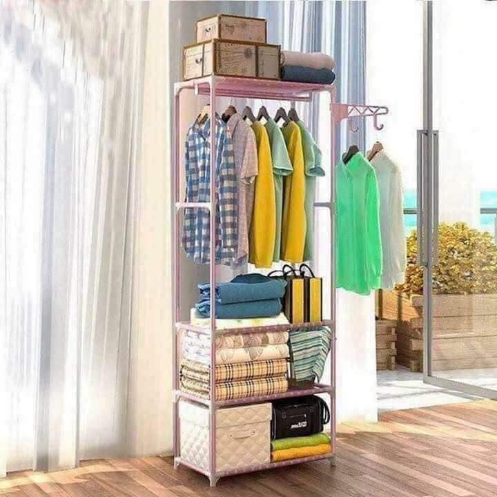 Kệ treo quần áo đa năng-Kệ treo quần áo đa năng 3 ngăn 4 tầng, Kệ treo quần áo 4 tầng 3 ngăn tiện ích, Kệ Treo Quần Áo Chữ H 4 Tầng 3 Ngăn Đa Năng, Kệ treo quần áo chữ H tiện dụng, Kệ treo quần áo lắp ghép