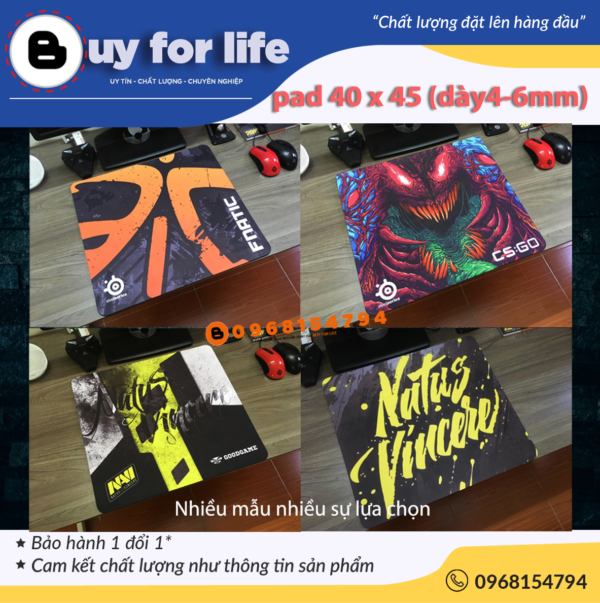 LÓT CHUỘT CỠ LỚN - Pad steelseries 450x400x4(MM)