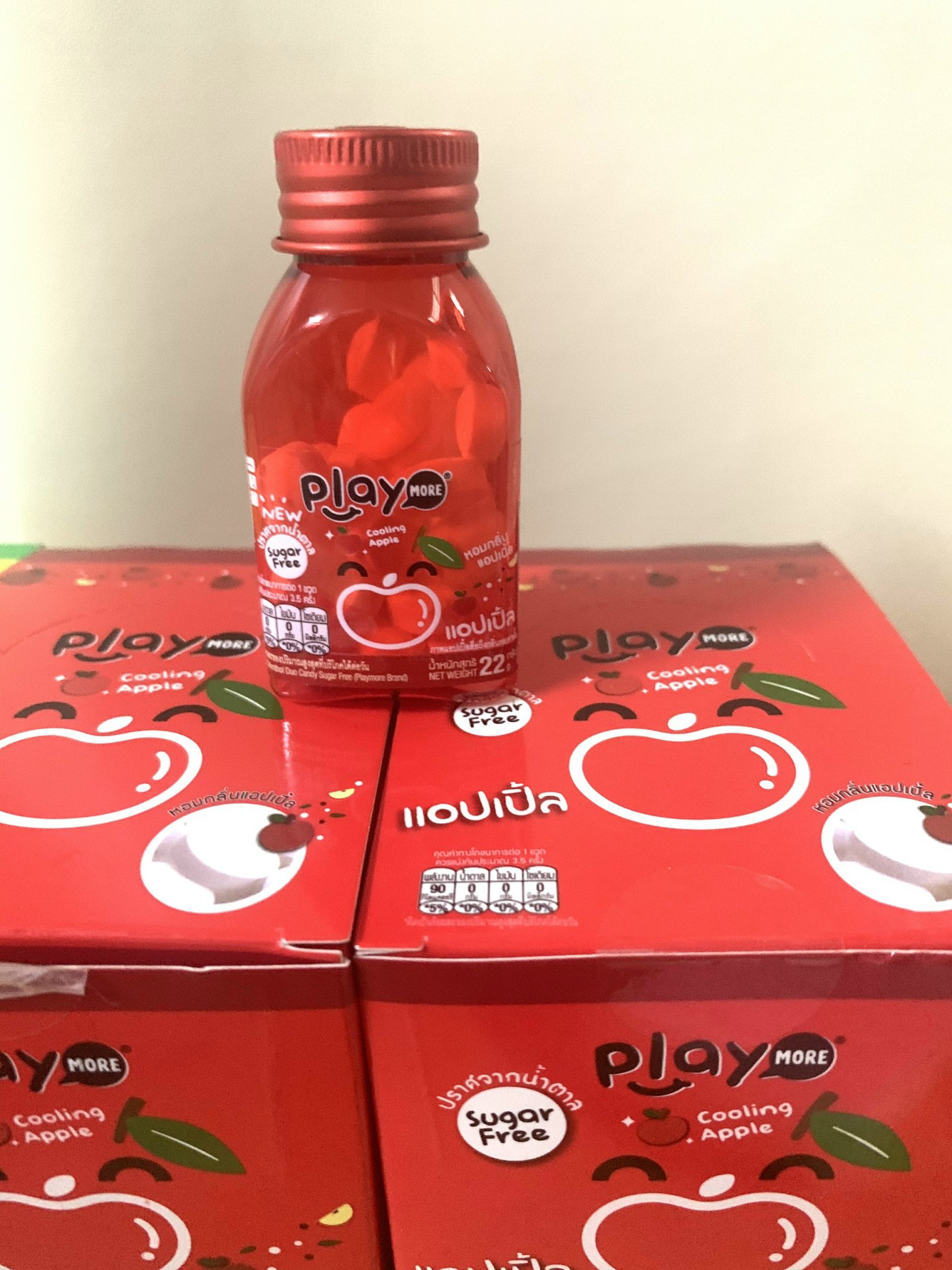 [HCM]Combo 6 hủ kẹo ngậm Play More Thái Lan hương Táo