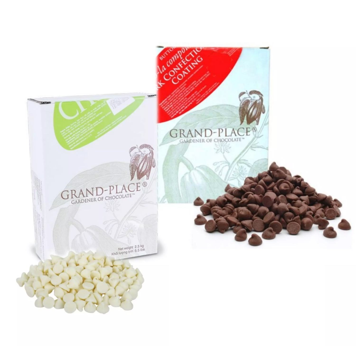 Socola chip đen/trắng/hai màu Grand Place 100g