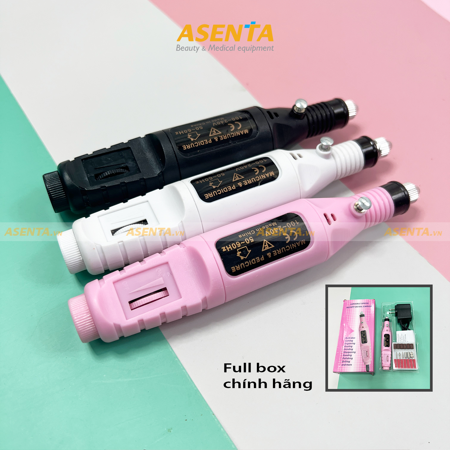 Máy mài móng nail mini, máy mài móng mini cầm tay mini Asenta