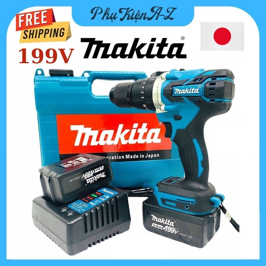  Chính Hãng Sale 50% Máy Khoan Pin Makita Nhật Bản Khoan Pin Makita Máy Bắn Vít Cầm Tay Makita Đầu Sắt 13mm 199V Siêu Khỏe Máy Khoan Makita Khoan bê tông Máy Khoan Rút Lõi khoan tường khoan sắt khoan gỗ gạch nhôm bắt vít...Giá Rẻ 