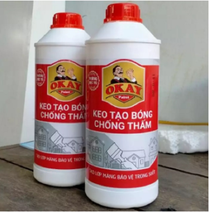 KEO TẠO BÓNG CHỐNG THẤM OKAY CHAI 1L