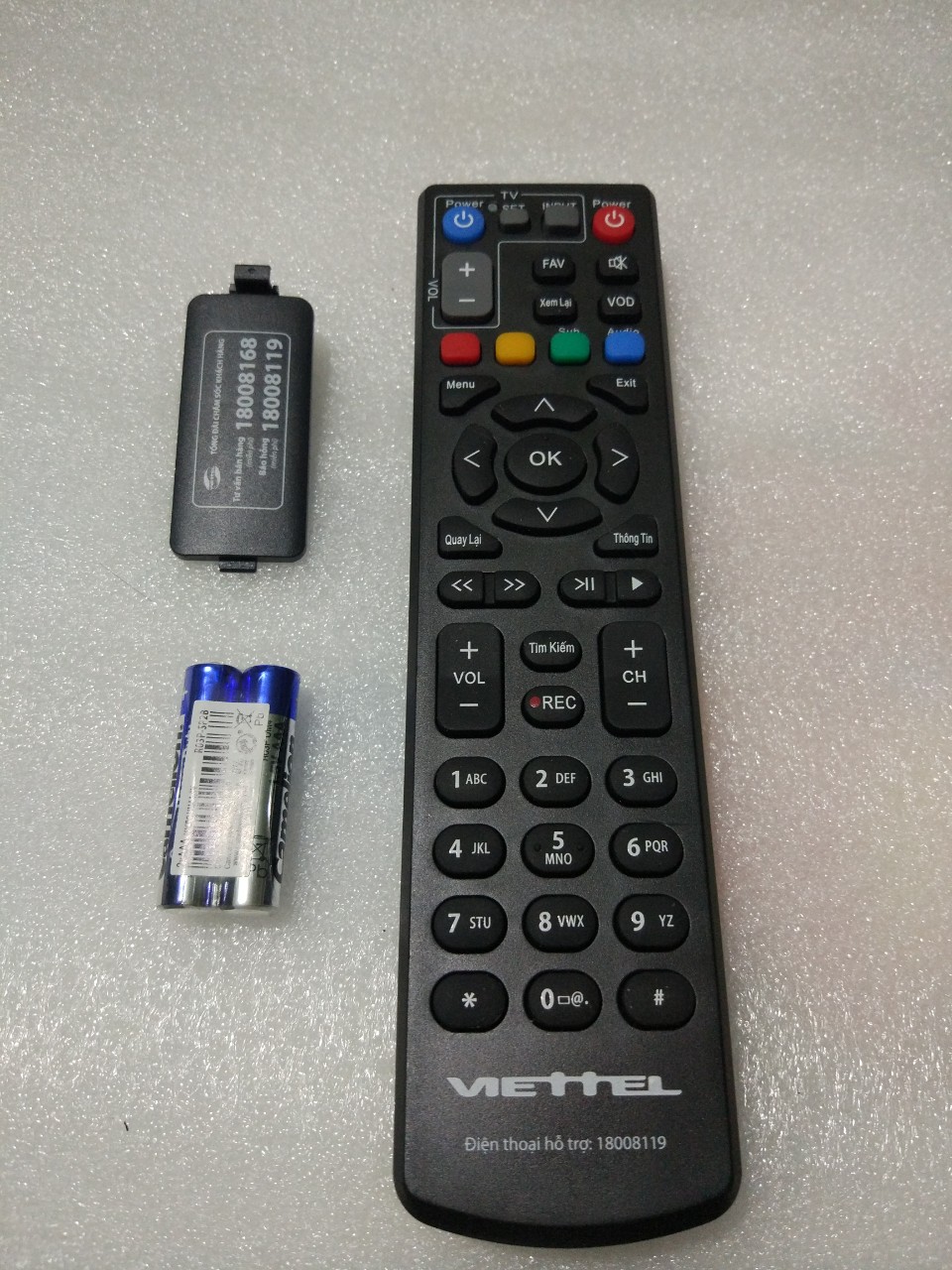 Điều Khiển Đầu Viettel Đen Lớn