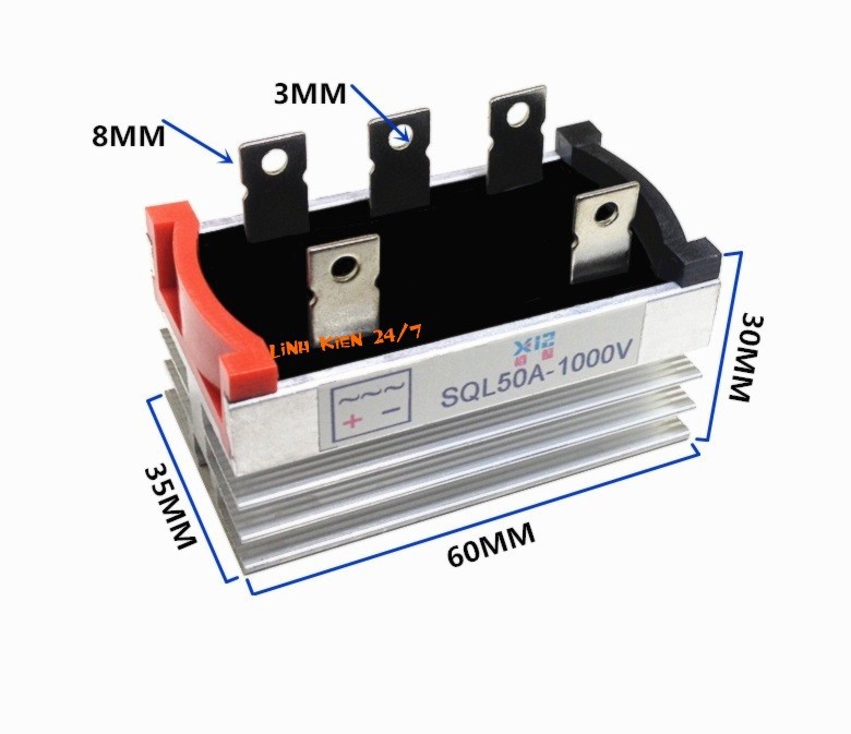 Diode cầu 3 pha 50a sql50a1000v