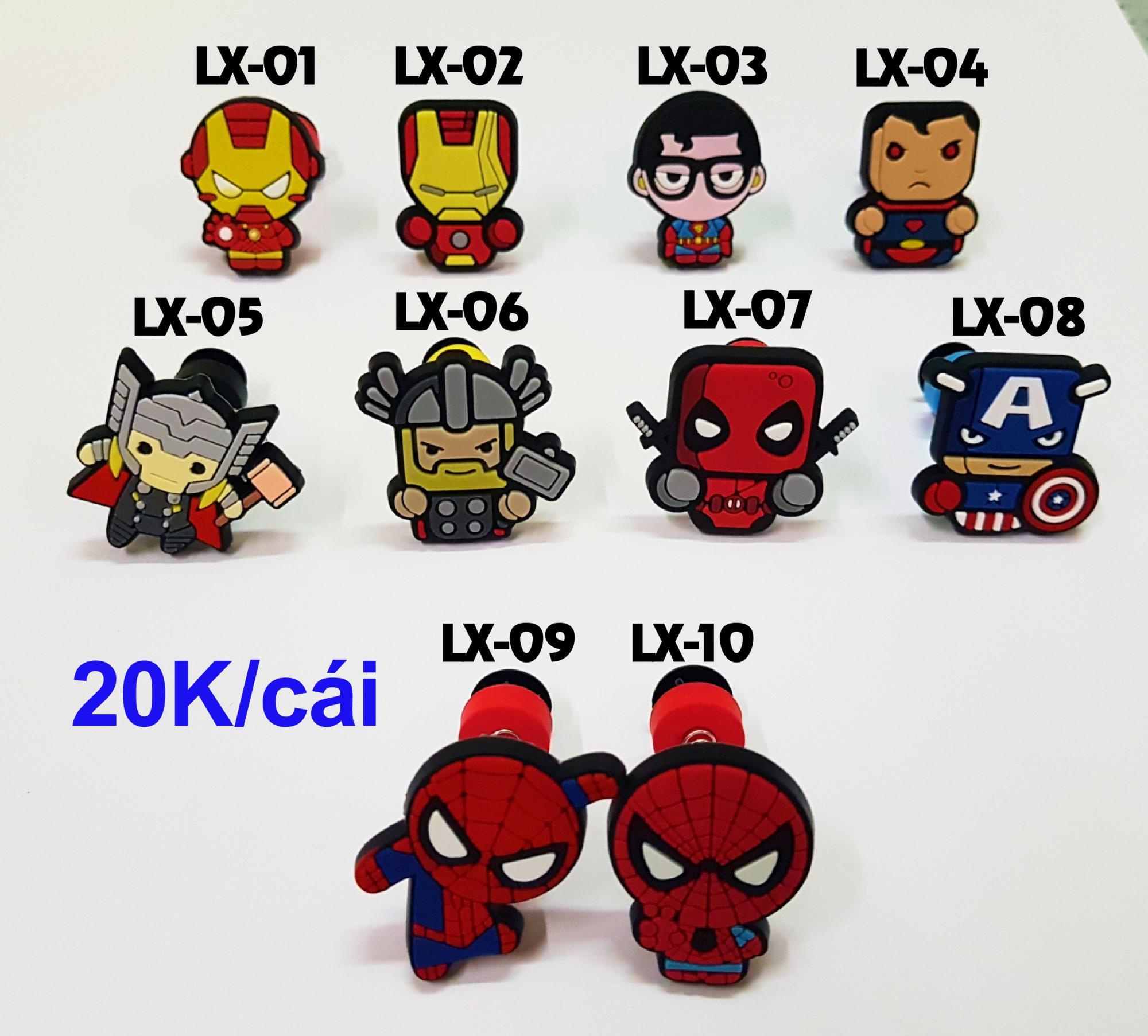 Sticker nhựa Jibbitz lò xo gắn dép Crocs