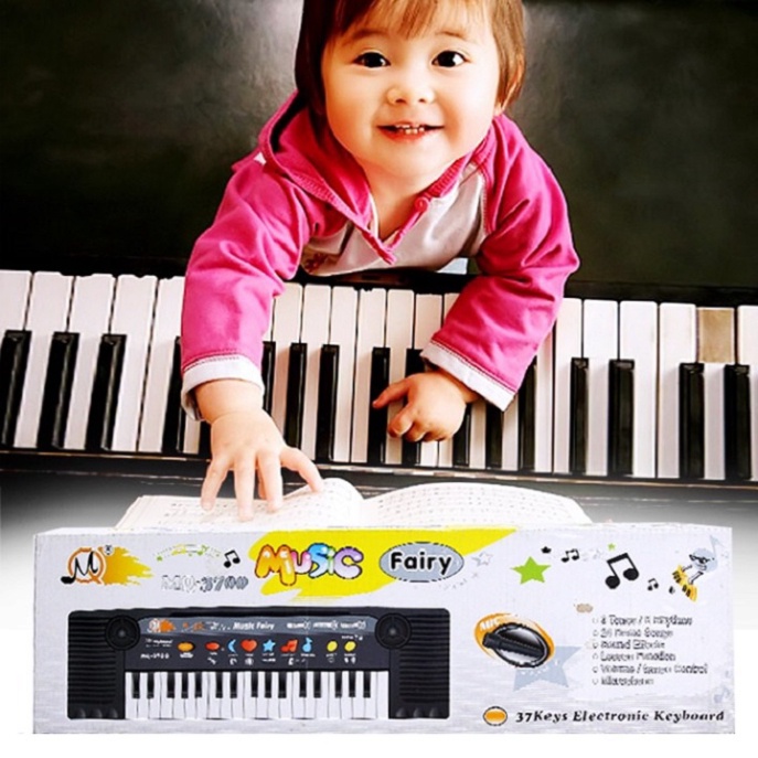 Đàn piano cho bé kết hơp đàn organ, đàn điện tử 61 phím kèm micro cho bé.