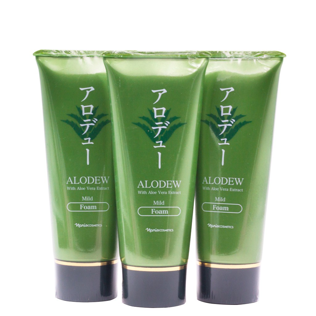 Sữa rửa mặt và tẩy trang chiết xuất Lô Hội Naris Cosmetic Alodew Mild Foam 100g