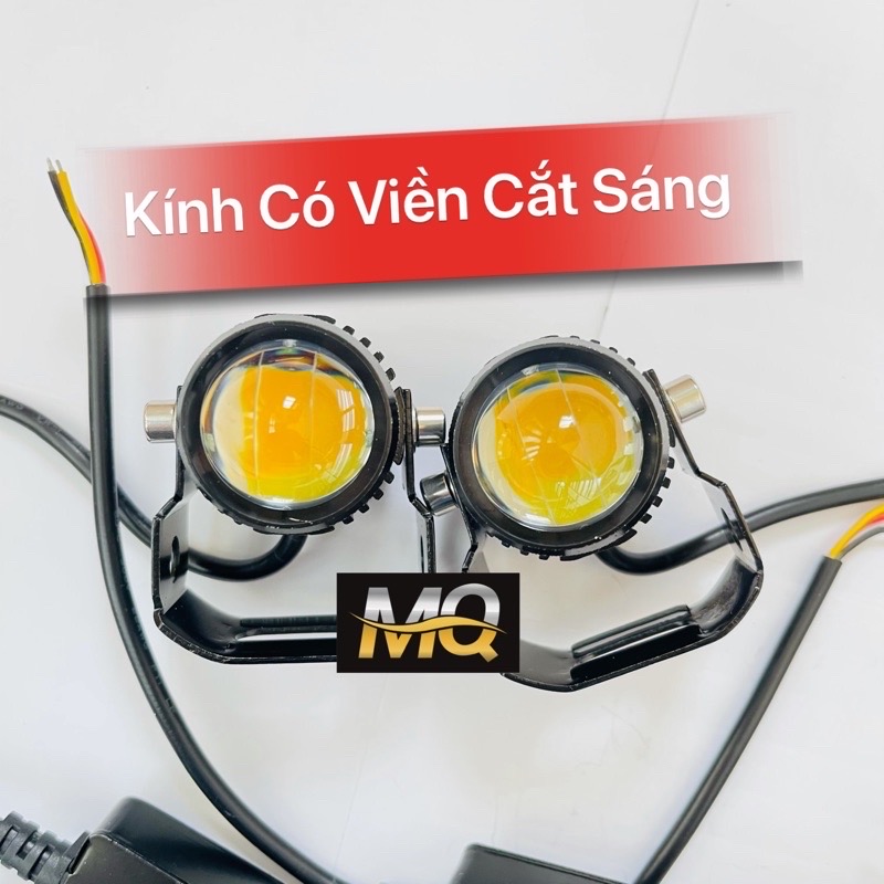 ( SỈ ZAL0 ) Đèn Trợ Sáng Bi Cầu MINI DRIVING LIGHT LOẠI 1 Mẫu Mới 2023 Chính Hãng mQ Sáng Mạnh 20w/LED Cost Vàng Pha Trắng & Nguồn Nhôm CNC Cao cấp