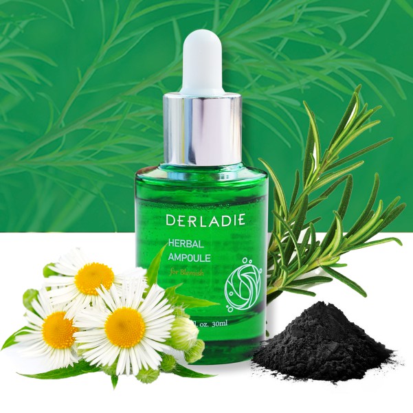 Tinh Chất Serum Tràm Trà Derladie Herbal Ampoule For Blemish 30ml - Hết Mụn Sau 14 Ngày Tạm Biệt Mụn và Thâm