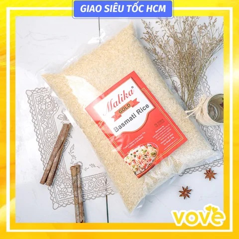 Gạo hạt dài Ấn Độ MALIKA Basmati Rice, phù hợp người tiểu đường, ăn kiêng, 1kg