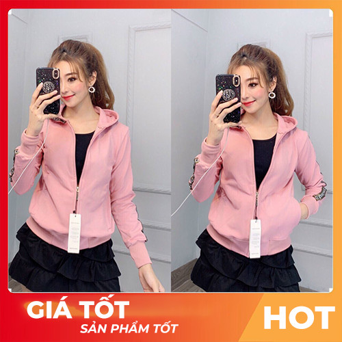 Áo Khoác Nữ Chống Nắng, Chất Thun Tay Viền Sọc Độc Đáo, Tay Bo Xỏ Ngón Che Nắng Bàn Tay