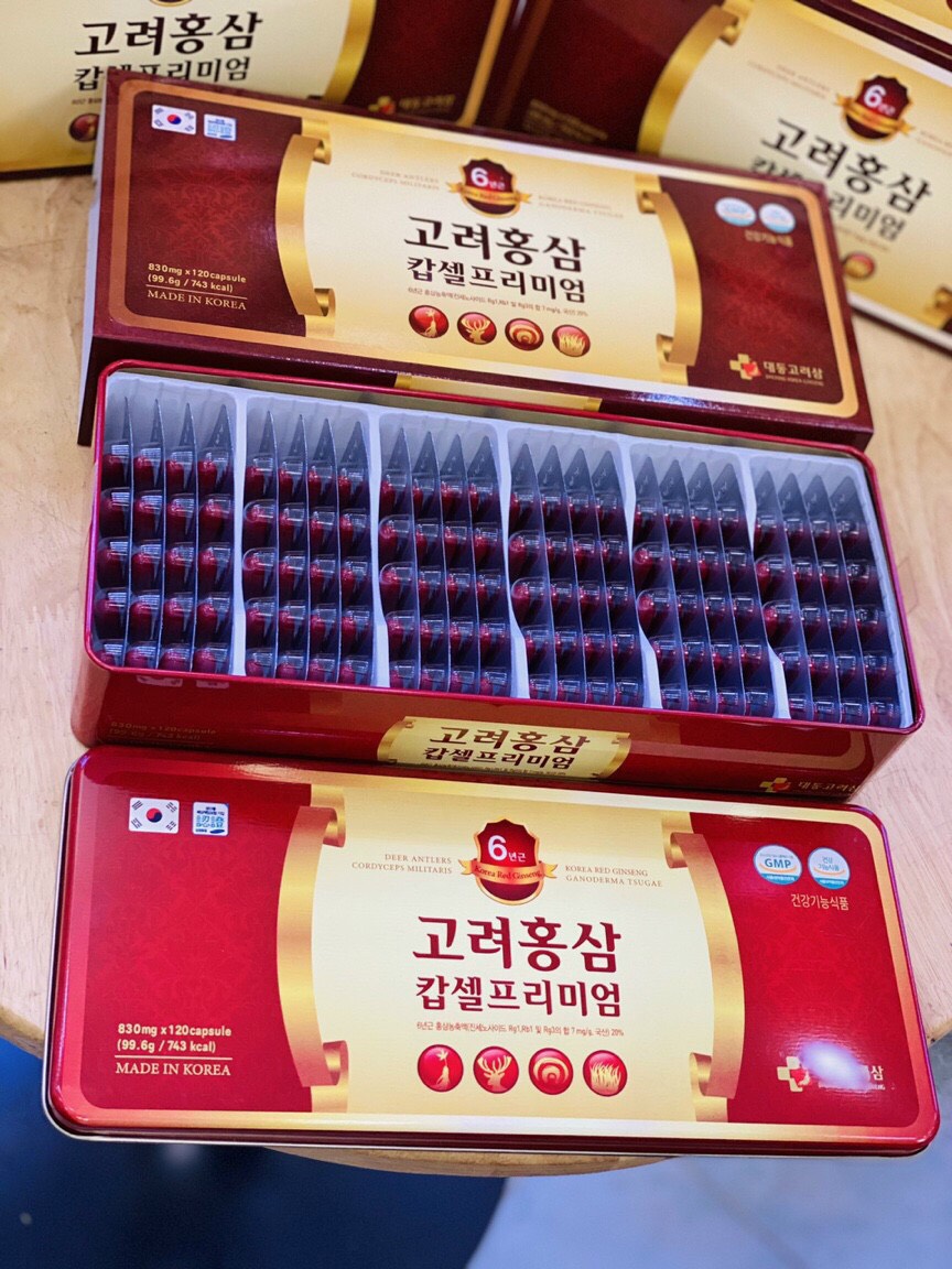 Viên hồng sâm nhưng hươu linh chi đông trùng cao cấp hộp 120 viên - Bồi bổ cơ thể toàn diện, nâng cao thể trạng