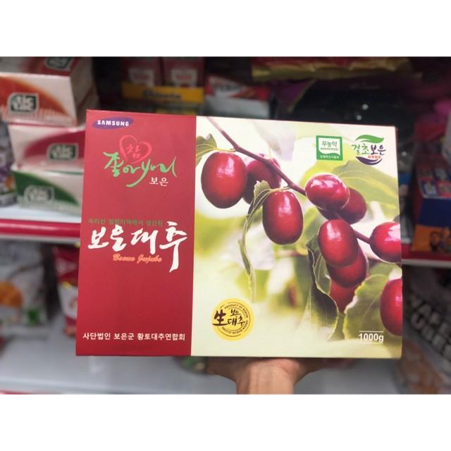 Táo Đỏ sấy khô Hàn Quốc hộp 1kg