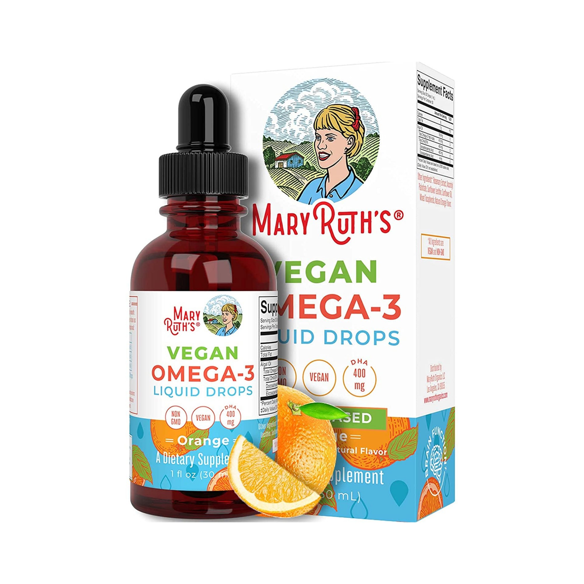 Omega 3 thuần chay từ tảo dạng dung dịch Mary Ruth s Vegan Omega