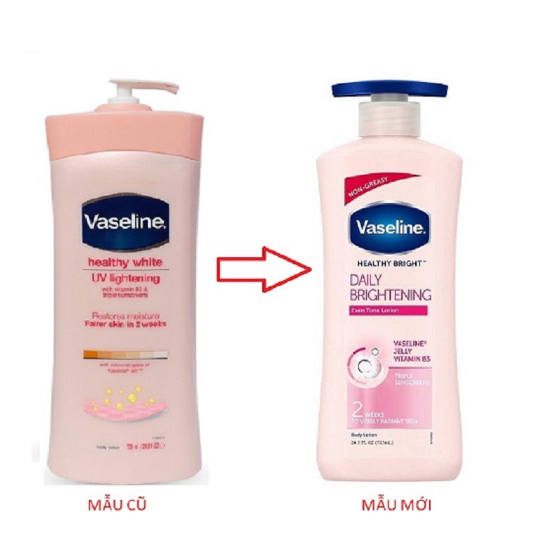 Vaseline Hồng 725ml của Mỹ mẫu mới