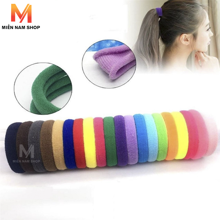 50 Chun Buộc Tóc Phối Nhiều Màu Cho Bé Gái