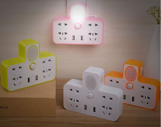 [HCM][HÀNG MỚI] Ổ cắm điện đa năng có đèn ngủ và cổng usb [3 Trong 1] Bảo hành 6 tháng