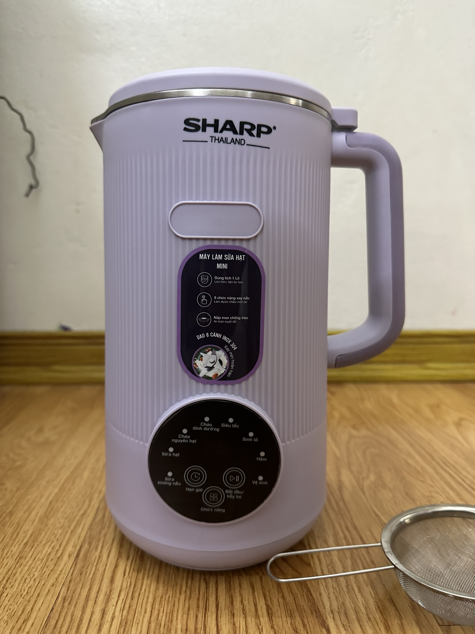 máy làm sữa hạt ks162, máy làm sữa hạt sharp ks162, nhỏ gọn, tiện lợi, bảo hành 12 tháng