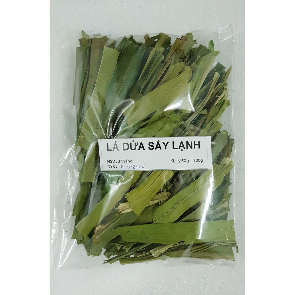 Lá dứa sấy khô - túi 500g