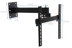 KHUNG TREO TIVI LCD- LED XOAY 24 -40 INCHS ĐẦY ĐỦ ỐC VÍT TẮC KÊ