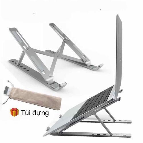 Gía đỡ laptop gấp gọn thông minh hình chữ X được làm bắng nhôm đúc cao cấp nặng chịu lực cực tốt - Giá Đỡ Laptop 2 Thanh Chữ X (Nhôm Đúc) - Bàn laptop giúp tản nhiệt gấp gọn thông minh