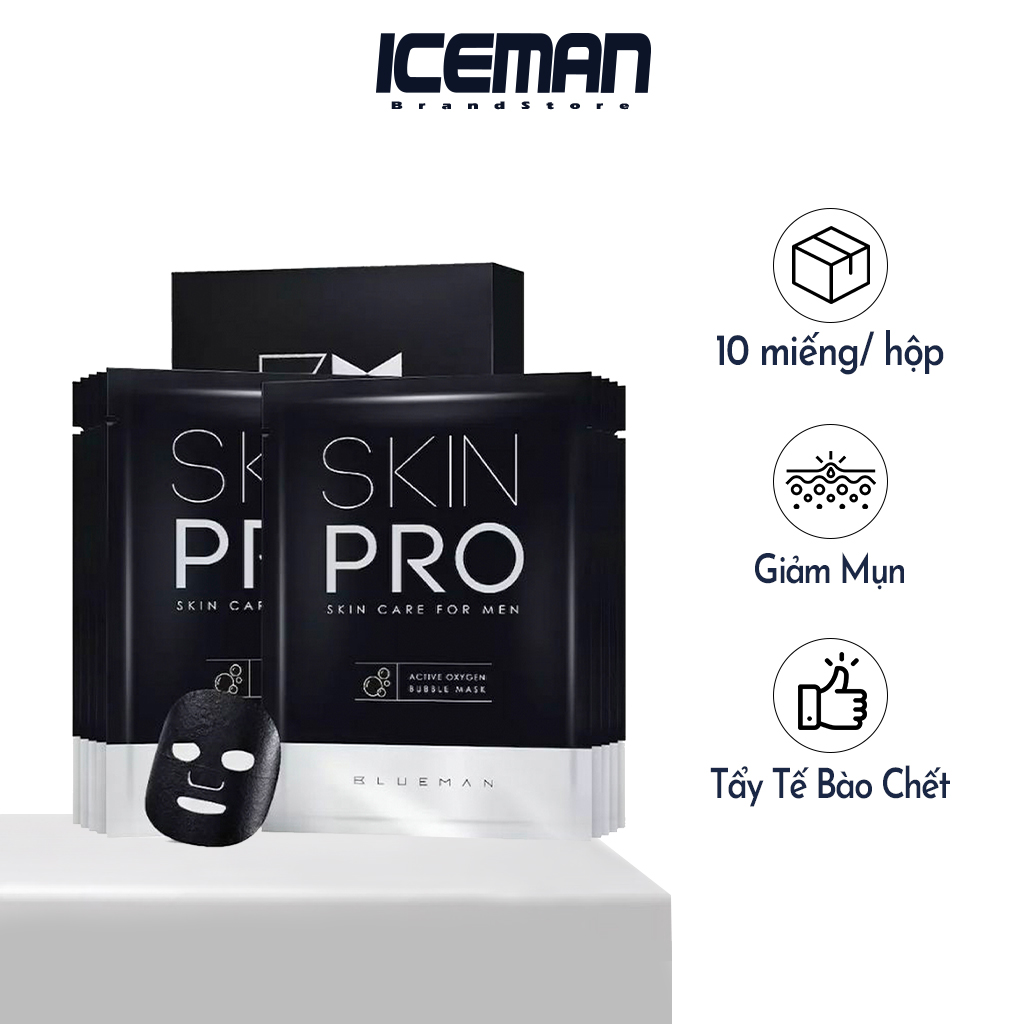 Mặt Nạ Bong Bóng OXYGEN BLUEMAN Tẩy Sạch Tế Bào Chết Chống Da Nhờn 30mlx10 ZL70