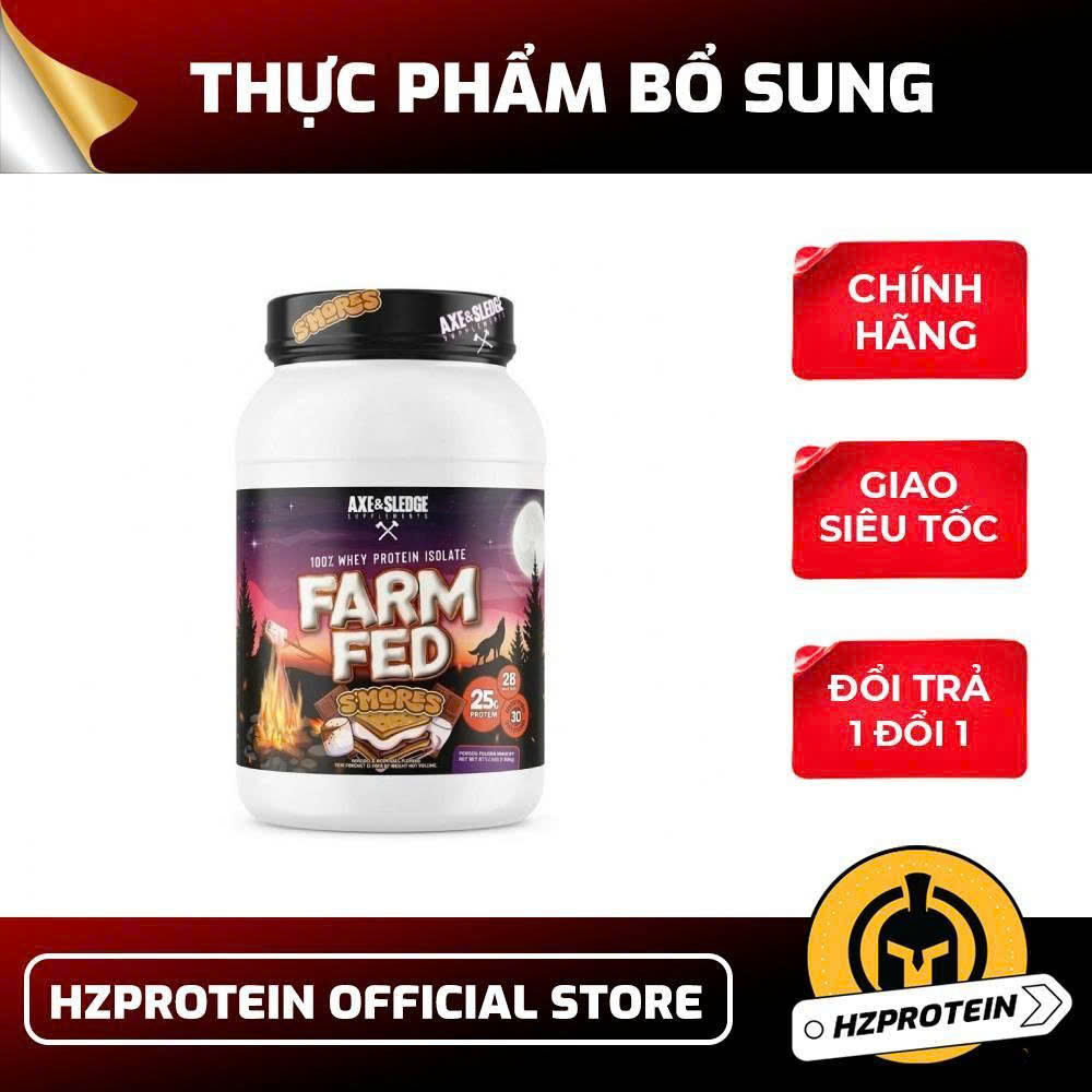 AXE & SLEDGE Farm Fed - Đỉnh Cao Whey Isolate Bí Quyết Sở Hữu Vóc Dáng Vạn Người Mê