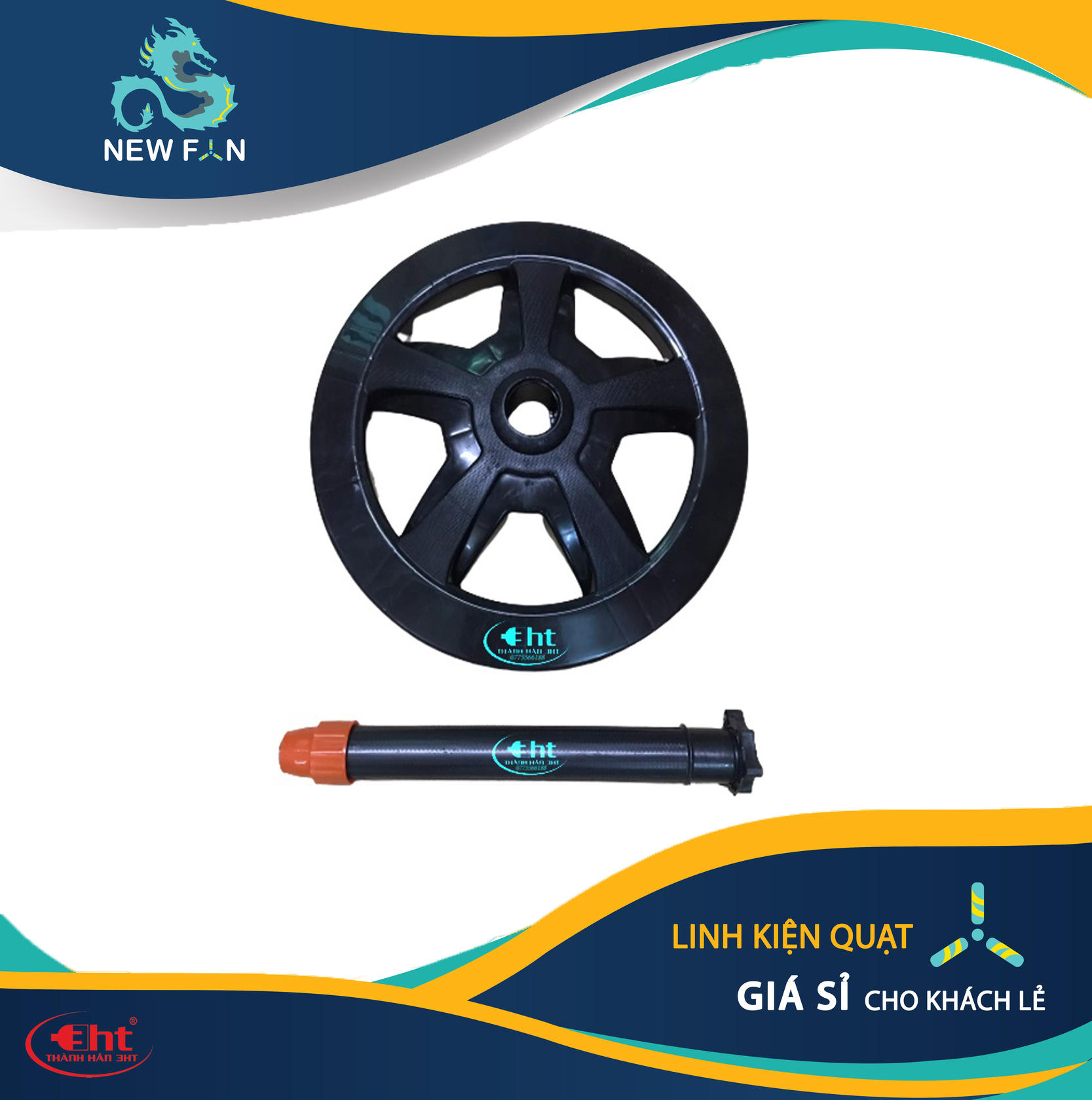 Mâm chân + trụ quạt b4