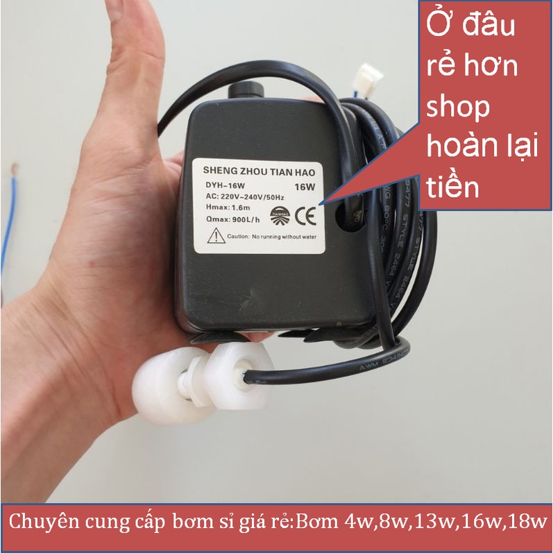 Bơm quạt điều hòa 8w,13w,16w,18w - 220v quạt điều hòa hơi nước - bể cá thủy tinh