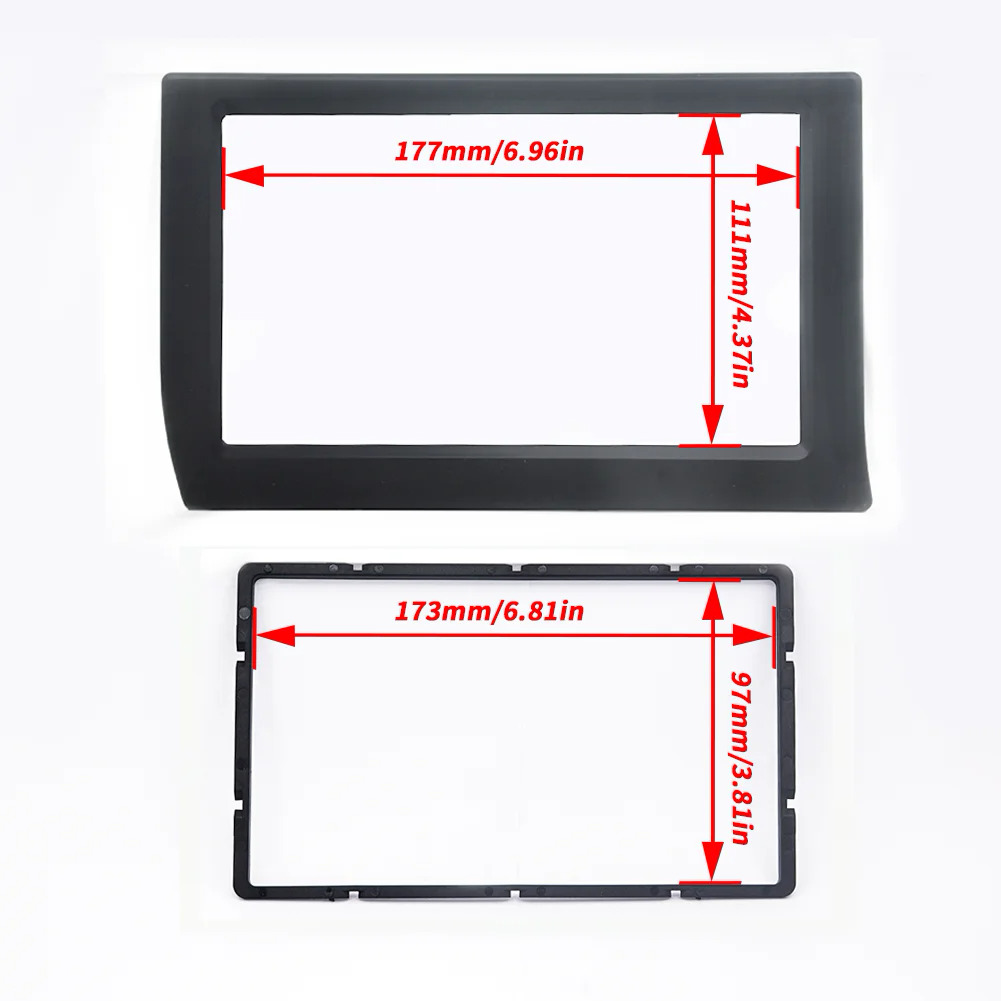 Xe 2DIN Bảng điều chỉnh fascia khung cho Citroen Elysee 2006 Stereo đài phát thanh Dash phù hợp Kit Cài đặt bezel tấm mặt khung