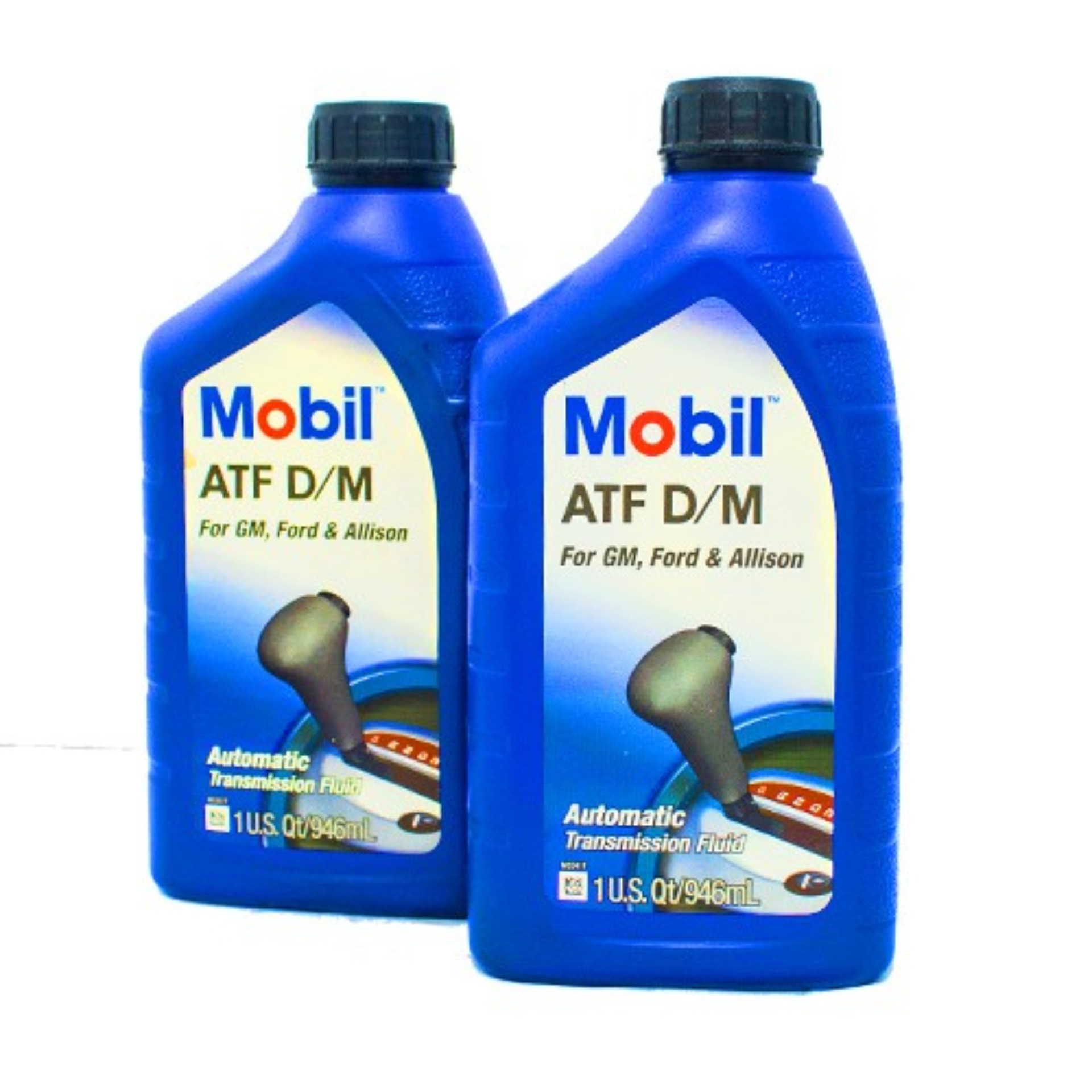 Thùng 2 chai Nhớt hộp số Mobil ATF D M 946ml - Dầu nhớt Mobil nhập khẩu Mỹ