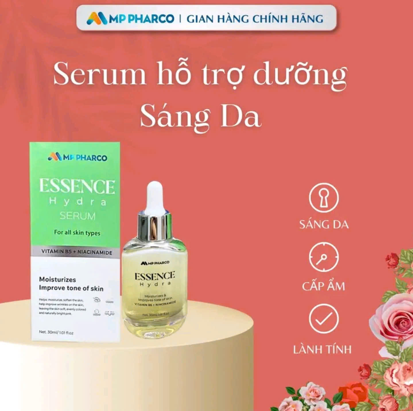 [K59] Serum Dưỡng Sáng Da MP Pharco - Cải Thiện Thâm Sạm, Dưỡng Ẩm, Làm Đều Màu Da - Làn Da Rạng Rỡ, Mịn Màng Mỗi Ngày