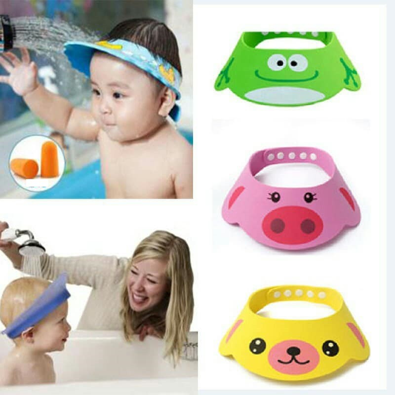 [HCM]Nón gội đầu chắn nước cho bé từ 1-5 tuổi mũ cho bé gội đầu chống nước hình thú dễ thương nón gội đầu cho bé hình thú nhiều màu nón gội đầu chống nước