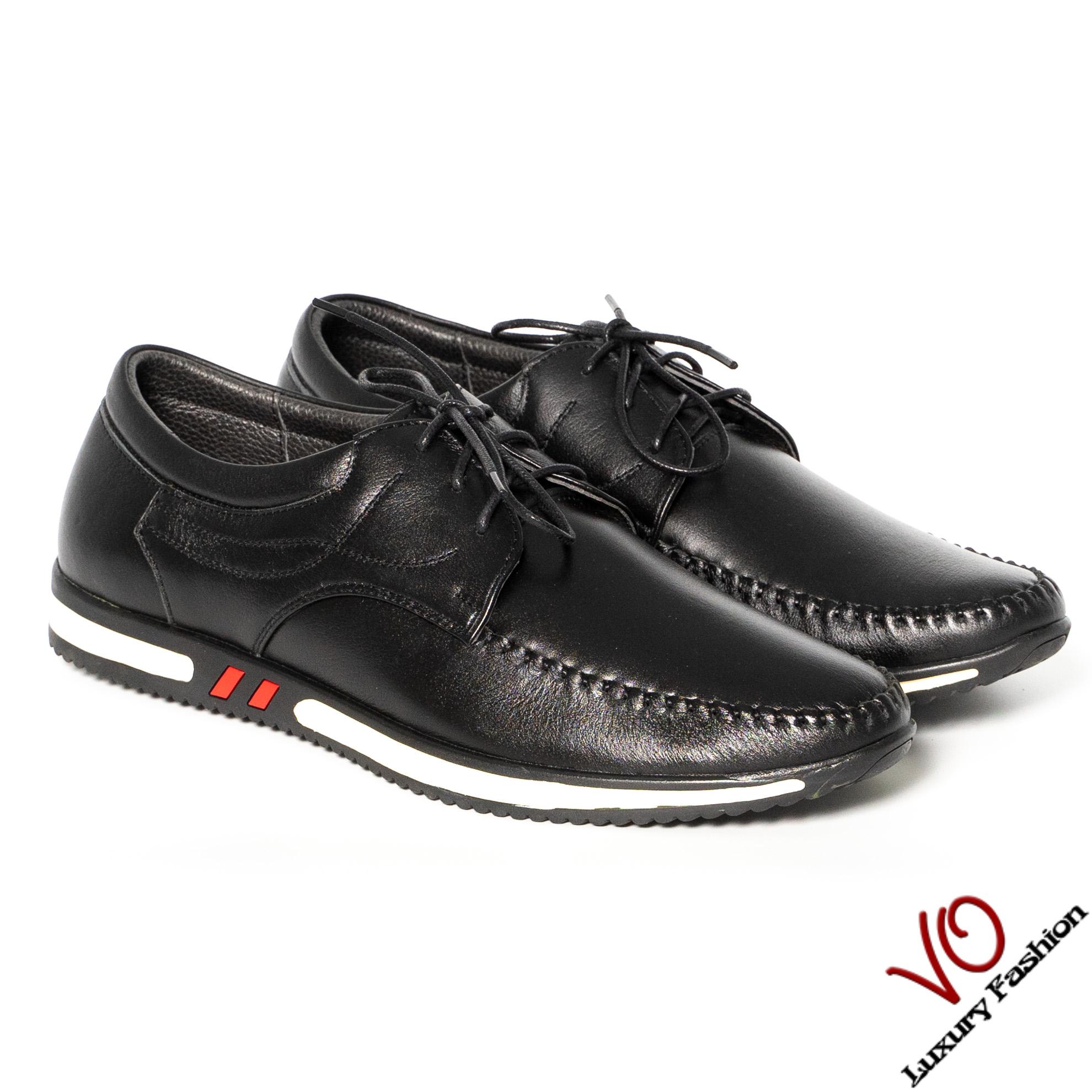 Giày mọi da bò thật màu đen trẻ trung VO Shoes 2997