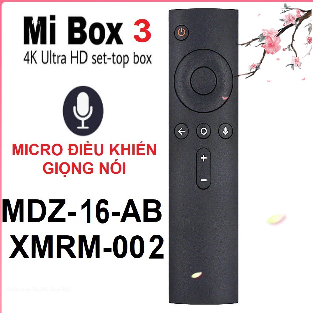 Remote điều khiển xiaomi mi box 3 mdz-16-ab xmrm-002