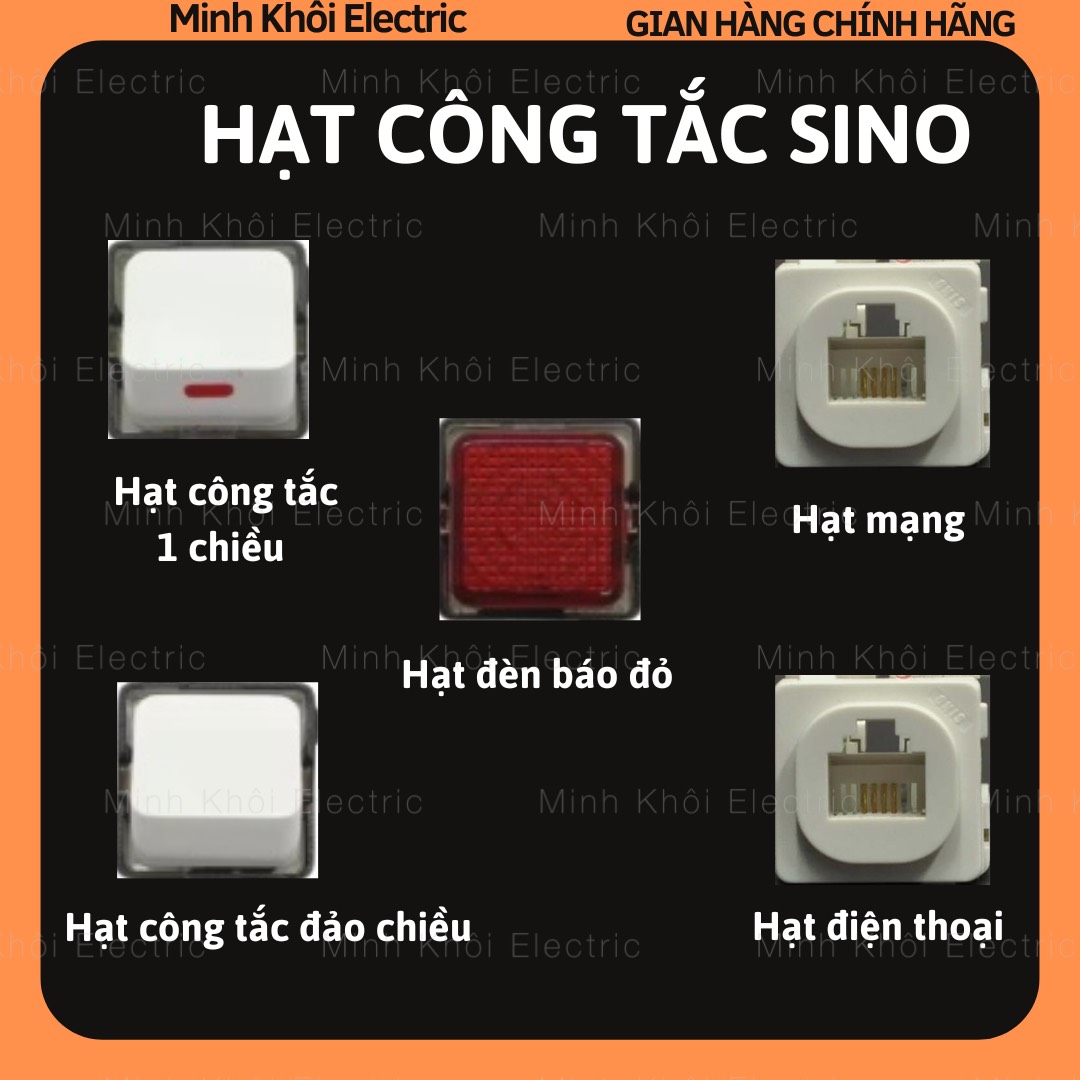 Hạt công tắc Sino Vanlock S18,hạt ổ cắm, hạt đèn báo Sino,hạt mạng Sino,hạt bình nóng lạnh,hạt công tắc đảo chiều Sino,mặt công tắc sino vanlock, mặt nạ hạt sino vanlock,công tắc ổ điện sino vanlock,hạt mạng sino vanlock.hạt