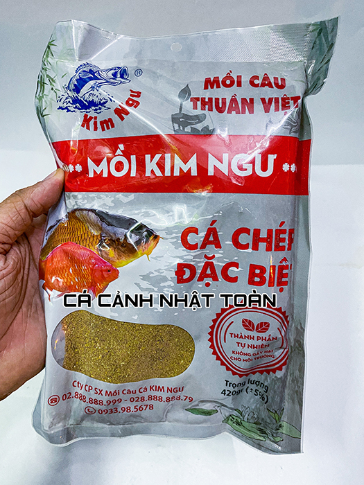 "hoàn tiền đến 10%" mồi cám câu cá kim ngư cá chép đặc biệt mồi câu thuần việt 420g