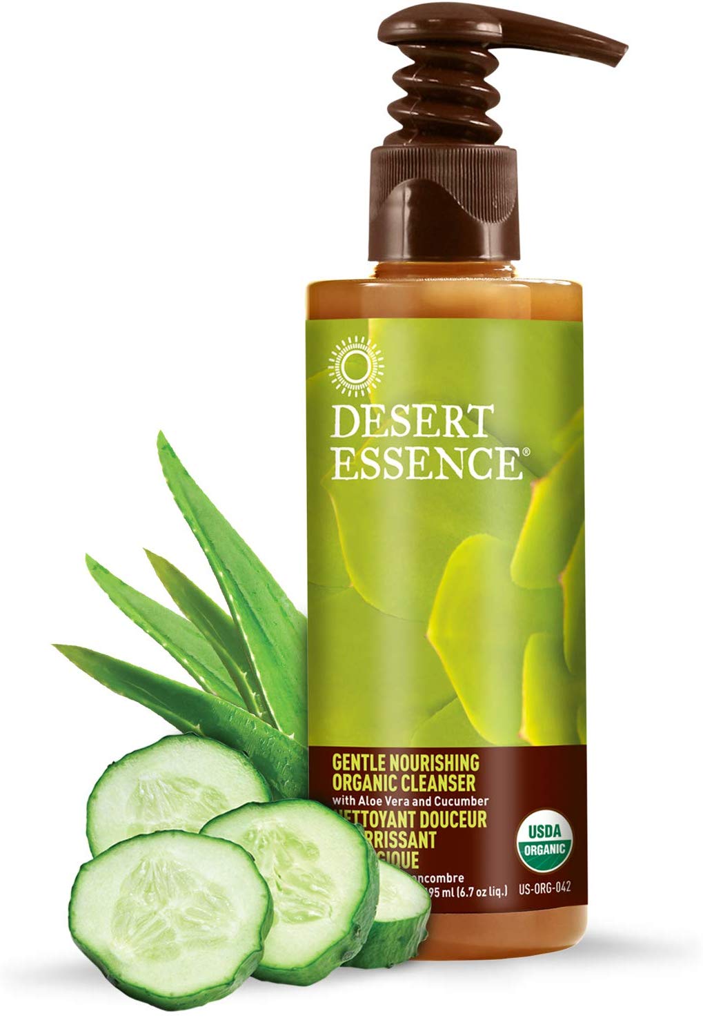 Sữa rửa mặt hữu cơ Desert Essence Gentle Nourishing Organic Cleanser