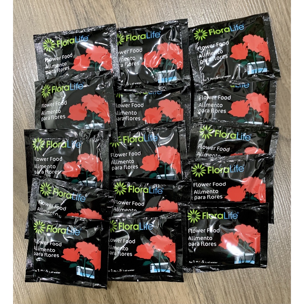 Combo 100 gói dưỡng hoa floralife- gói 5 gam, dạng bột, giữ hoa tươi lâu tới 14 ngày- huyền thư shop