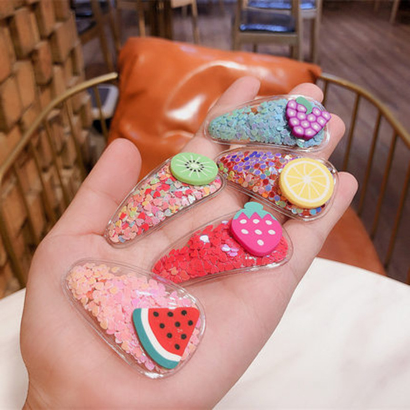 (MIỄN PHÍ SHIP ĐƠN HÀNG 49K) Set 3 Kẹp Tóc Handmade Cao Cấp Ngũ Sắc Họa Tiết Trái Cây Cho Bé Gái (3pcs) - TT CIRINO