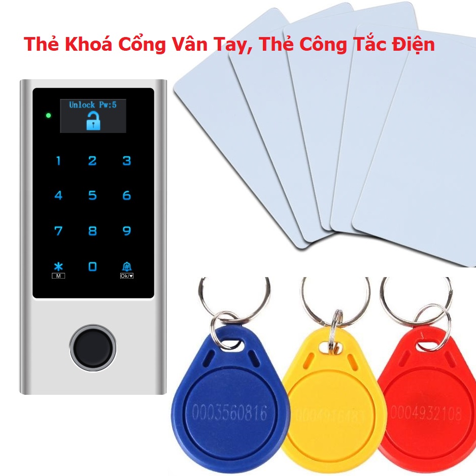 [Thẻ Khóa TuyA Và Khóa PHG Lock] COMBO 5 Thẻ Từ Tần Số Kép, Thẻ Công Tắc Điện, Thẻ Khóa Vân Tay, Thẻ Chấm Công, Thẻ Thang Máy Cài Trực Tiếp (Không COPY)