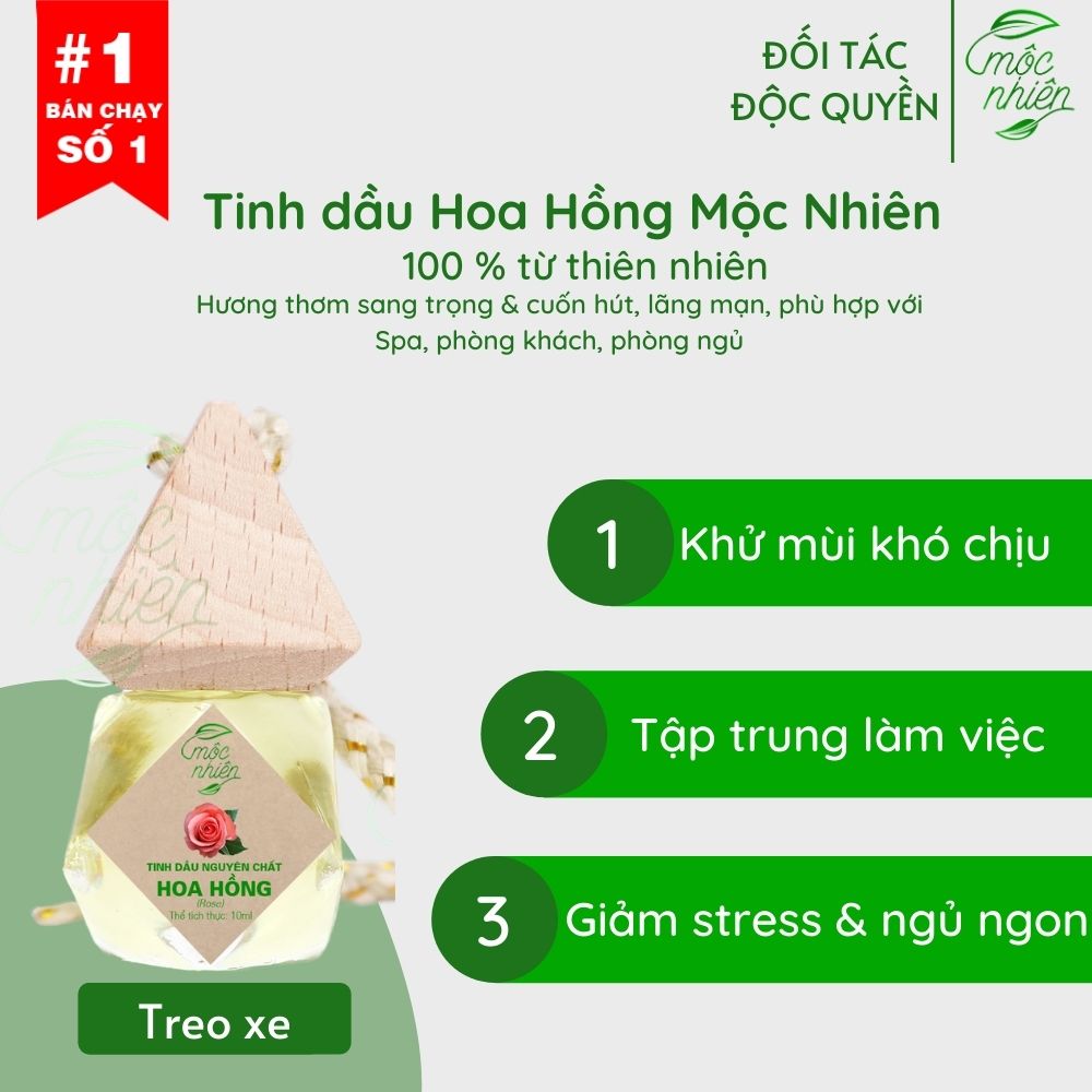 Tinh dầu treo xe ô tô, tủ quần áo, xông phòng 10ml. Hàng chính hãng, có kiểm định