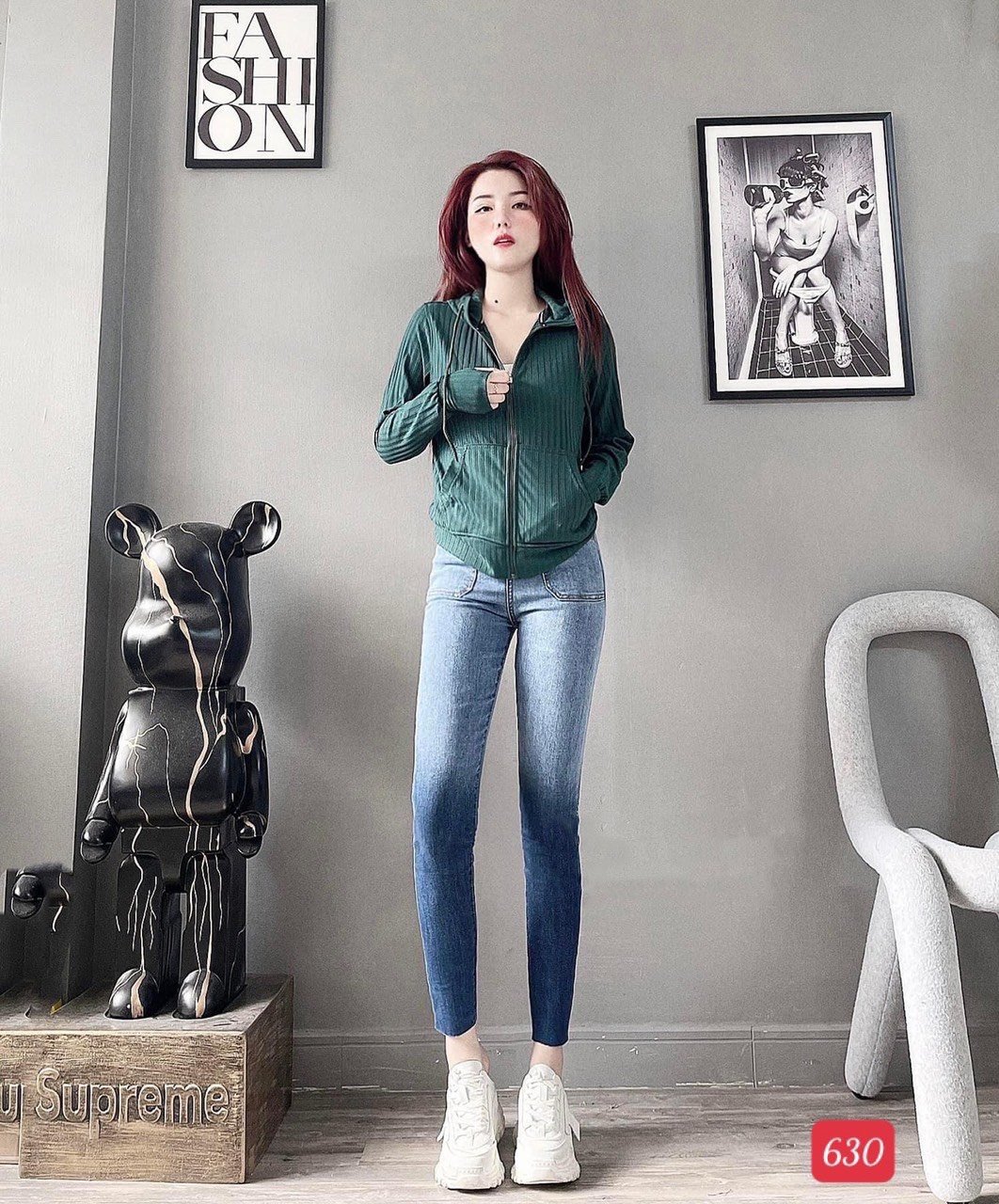 Quần Jean Nữ Quần Bò Nữ lưng cao phối lưng kiểu chất liệu denim cao cấp form ôm chuẩn dáng đẹp thời trang trẻ trung AT Fashion - QJNU521