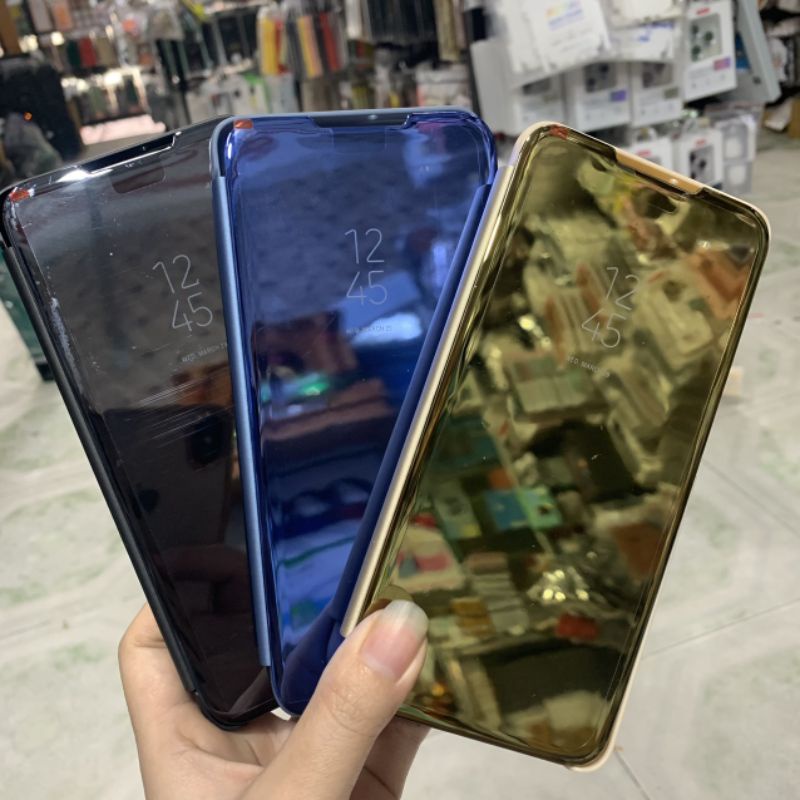 Bao da Samsung F62 M62 kiểu gương sang trọng