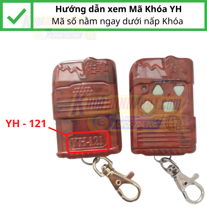 Remote điều khiển cửa cuốn yh 1a1, yh121