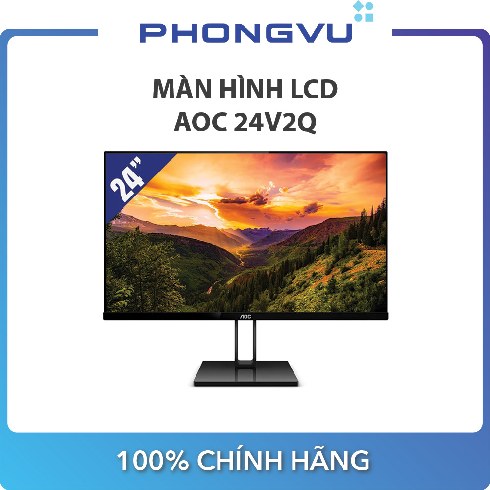Màn hình lcd aoc 24v2q - bảo hành 36 tháng