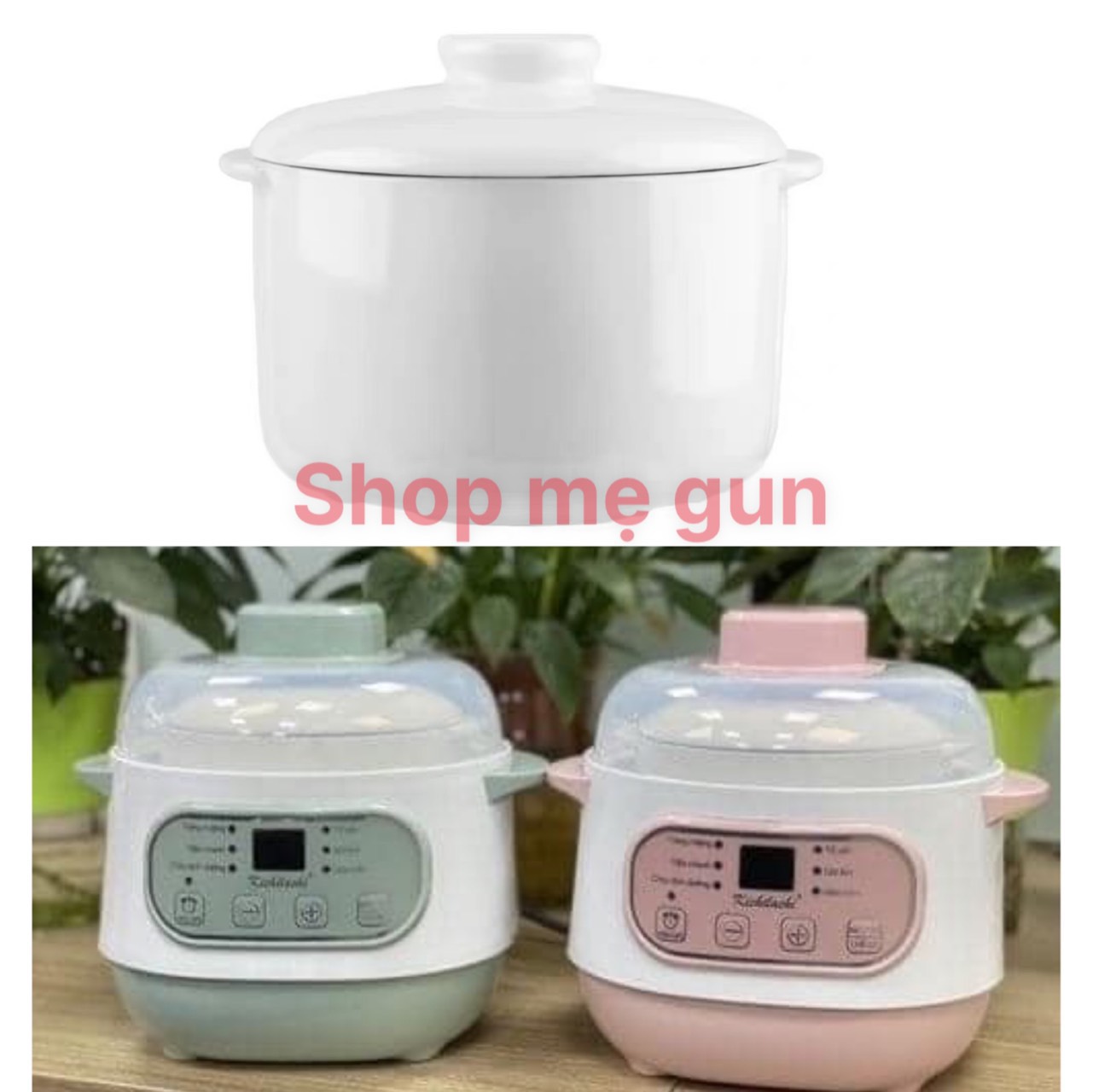 Lõi sứ seka 1L/ Nắp sứ thay thế nồi cháo chậm seka 1L