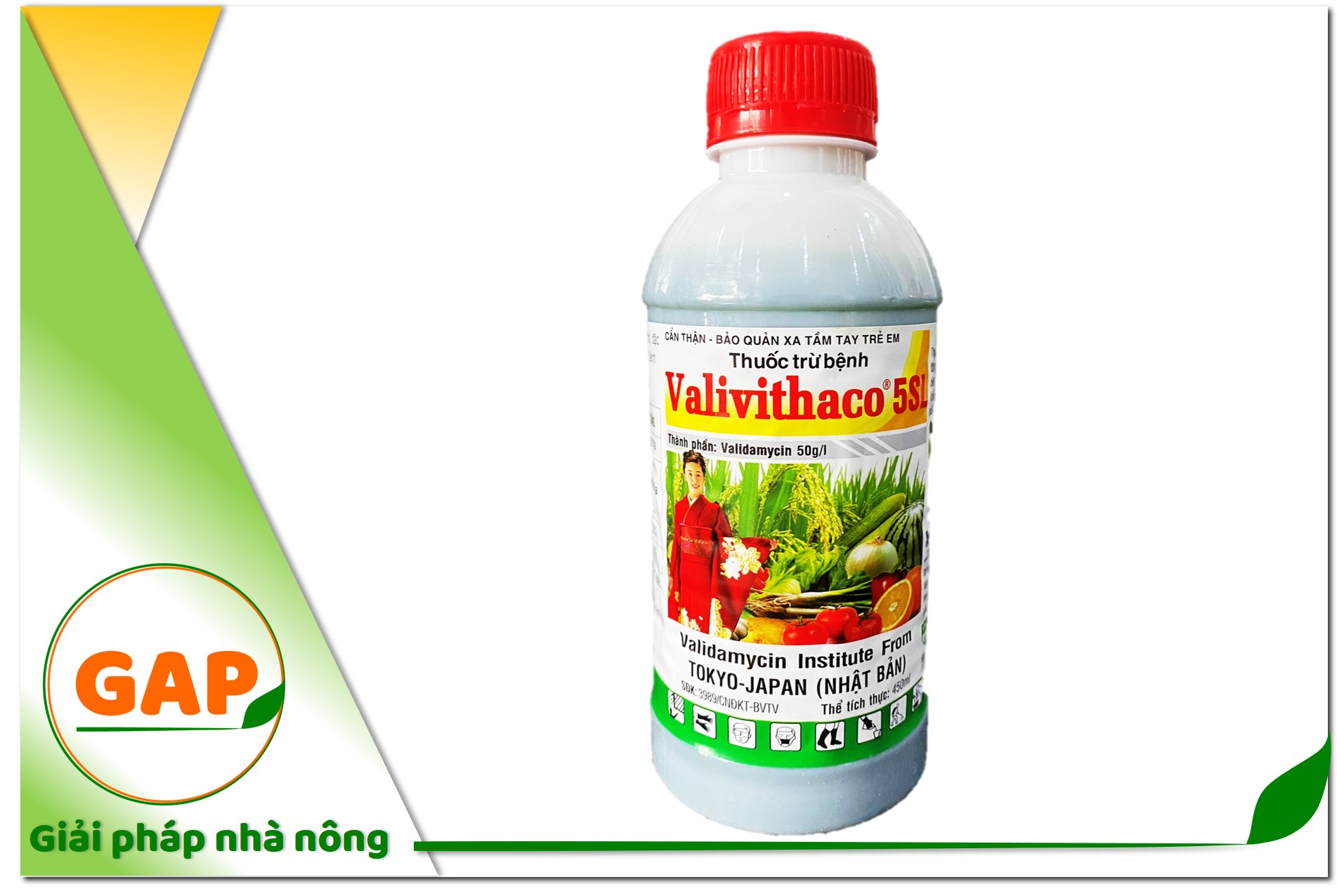 Valivithaco 5SL – Chai 450ml - Sạch nấm bệnh cho cây trồng