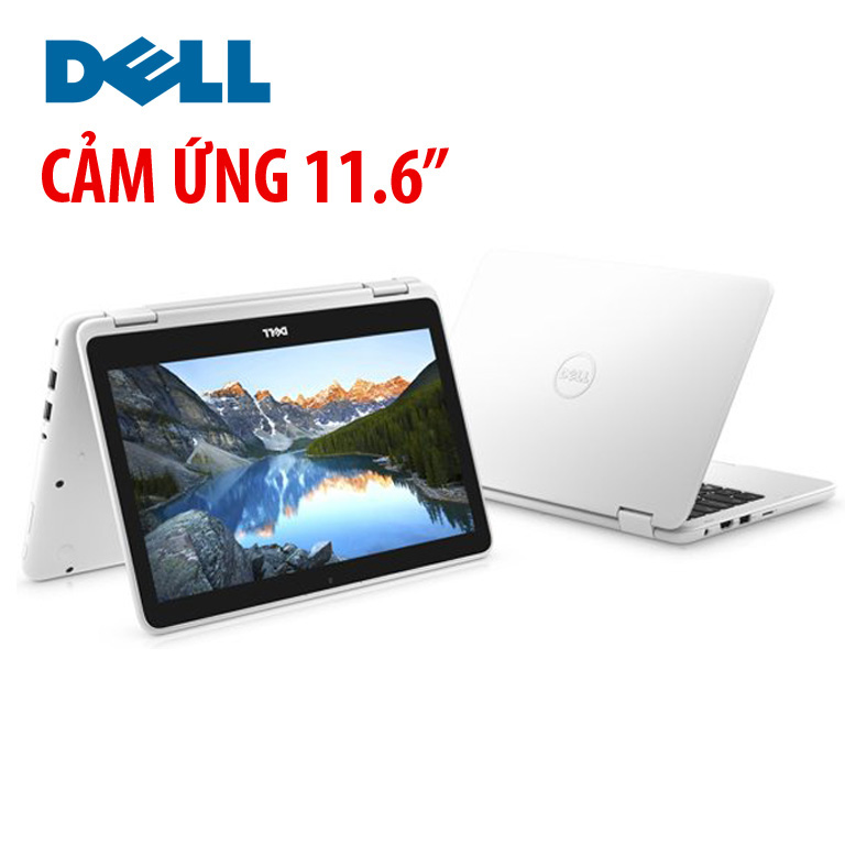 Laptop Dell inspiron 3168 3152 3147 8GB SSD màn cảm ứng chip lõi tứ window 10 mỏng nhẹ cực đẹp